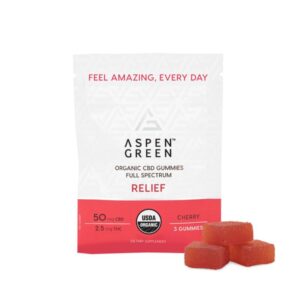 Relief Organic Full Spectrum CBD Gummies (3 Gummies)