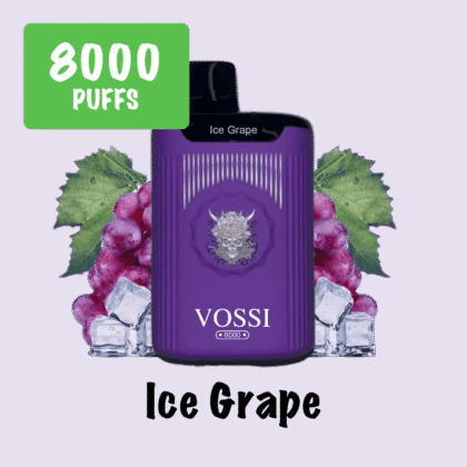 ICE GRAPE – VOSSI – 8000 PUFFS