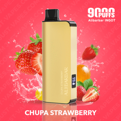 CHUPA CHUPS STRAWBERRY – ALIBARBAR INGOT – 9000 PUFFS